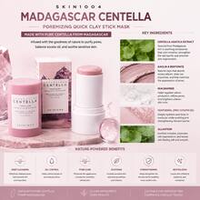 SKIN1004 Madagascar Centella Pore Refining Fast Cleansing Mud Mask Stick 27g, Korean Skincare Centella Asiatica Oil Control Pore Cleansing Facial Mud Mask Stick, Creates Smooth And Clear Skin, Halloween Gift, Christmas Gift - Deep Cleansing - View 3