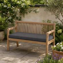 Heavy-Duty Indoor/Outdoor Bench Pad – Sophisticated Design For High-Traffic Seating Areas - Dark Grey - View 2