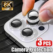 CASECOPS Camera Lens Protector Film Compatible With Iphone 17/17Pro/17Promax/17Air/16/15/14/13/12/11, Tempered Glass With Metal Frame, High Definition Transparent (Silver) - Silver - View 8