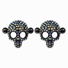 2pcs Stainless Steel Skull Nipple Rings, Women's Unique Body Piercing Jewelry, Suitable For Daily Wear - Skull Nipple Piercing - View 6