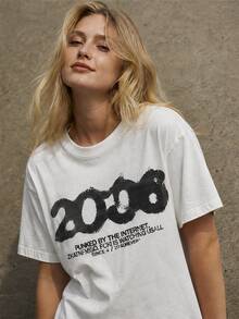 Women T-Shirts - 白色 - 查看 3
