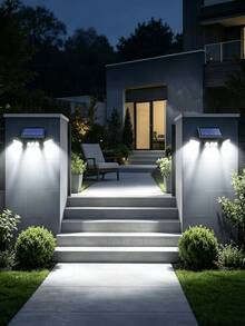 Solar Powered Outdoor Light With Motion Sensor, 3-Head Security Light, Solar Powered, 74 LED/100 LED/Mini Flood Light, With Motion Detection Spotlight, Suitable For Garage, Yard Entrance, Patio, IP65 Waterproof - Black - View 16