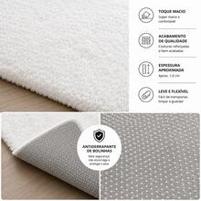 Passadeira Soft Felpuda 100% Poliéster Macia Antiderrapante para Corredor Quarto Sala Cozinha Closet Decoração 1,00x0,60m 2,00x0,60m - rosê mesclado - Visão 3