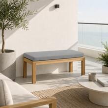Heavy-Duty Indoor/Outdoor Bench Pad – Sophisticated Design For High-Traffic Seating Areas - Grey - View 8