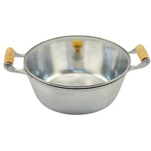 Panela Alumínio Fundido Grossa 22 cm Polida - Visão 2