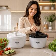 Centrífuga De Salada Secador Verduras Manual 4 Litros - Envio Nacional - Preto - Visão 6