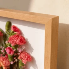 10 Inch Display Case Photo Frame Handmade DIY Tissue Paper Roses Framed Picture Frame - Multicolor - View 10