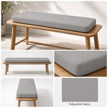 Heavy-Duty Indoor/Outdoor Bench Pad – Sophisticated Design For High-Traffic Seating Areas - Grey - View 4