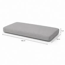 Heavy-Duty Indoor/Outdoor Bench Pad – Sophisticated Design For High-Traffic Seating Areas - Grey - View 3
