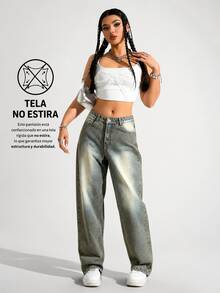 Women Jeans - MILITARY GREEN AB - View 8
