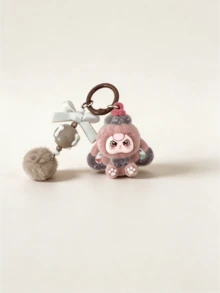 Unisex Adult Sweetheart Big Ear Keychain, Flocked Solid Plastic Key Chain, Cute Cartoon Pendant (Random Head Pendant Style) - Multicolor - View 17