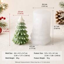 Mini Snow-Covered Christmas Tree & Holly Leaf Silicone Mold, Realistic Snow-Topped Tree Design With Delicate Layered Texture, Compact Size, Suitable For Aromatherapy Candle Inlay Decor, Standalone Small Candles, Handmade Soap Accessories, Decoration And Resin Micro Landscapes, Compatible With Christmas-Themed Candle Creations, Create Winter Atmosphere Desktop Decor, Can Be Used As Holiday Handmade Gift Material - Silicone Mold - View 11