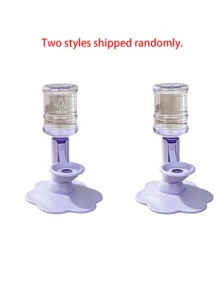 Cat Water Fountain Stand - Anti-Spill Pet Water Bowl Adjustable Height Stand, Automatic Refill, Detachable And Easy To Clean, Indoor/Outdoor Use (Base + Water Bottle) - 650ml - View 8