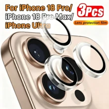 XINHONGYU 3入裝超清晰強化玻璃相機鏡頭保護貼，適用於 iPhone 17 Pro Max，9H 硬度強化玻璃，高清晰透明，相容 iPhone 16 Pro Max、16e、17 Air、14、13、12、11、15 Pro、14 Pro，完美貼合，防刮耐磨，適合搭配手機殼使用 - 無色 - 查看 37