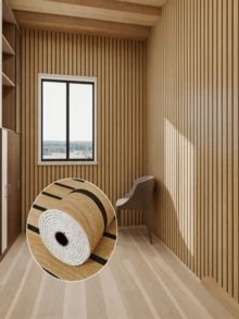 1 Roll Faux Wood Grain Foam Wall Panel, PVC Material, Thickened Waterproof Wear-Resistant, Self-Adhesive Peel And Stick, Easy Installation, 3D Textured Wallpaper, Suitable For Bedroom And Various Wall Surfaces Including Uneven Surfaces - 1 Roll - 40*300CM - View 12