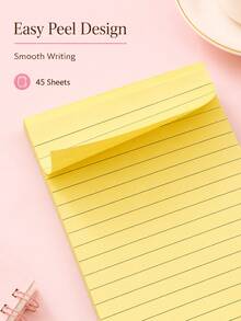1入馬卡龍色系條紋便箋本，易撕線條便利貼，適合學習與辦公使用 - 多款 - 查看 4