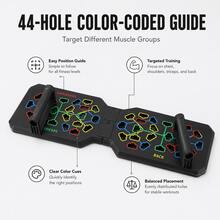 BSKT 44-Hole Color-Coded Guided Push-Up Training Board, Detachable Handle With Adjustable Spacing And Angle, For Adult Beginners And Advanced Bodyweight Training, Upper Body Muscle And Gym Strength Exercises - Multicolor - View 2