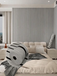 1 Roll Faux Wood Grain Foam Wall Panel, PVC Material, Thickened Waterproof Wear-Resistant, Self-Adhesive Peel And Stick, Easy Installation, 3D Textured Wallpaper, Suitable For Bedroom And Various Wall Surfaces Including Uneven Surfaces - 1 Roll - 40*300CM - View 14
