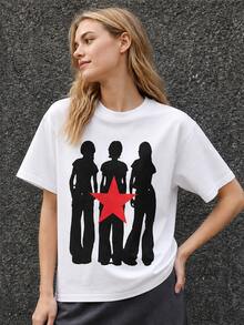 Women T-Shirts - 黑色 - 查看 3