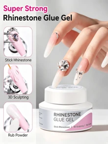 BORN PRETTY 30G Rhinestone Glue Gel No Wipe Uv Led Gel Multi Use For Rhinestone Adhesion 3D Modeling And Powder Nail Diy - 30g - View 12