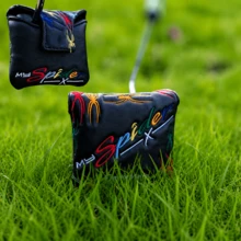 Spider Embroidery Golf Club Square Mallet Headcover Magnetic Golf Headcover, Perfect Golf Accessory For Men Golfers, Magnetic Closure - Multicolor - View 2