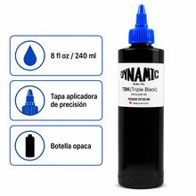 DYNAMIC COLOR CO Dynamic Triple Black Professional Tattoo Ink 8oz - Black - View 4
