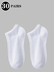 1/10/15/20/30 Pasang Kaos Kaki Pria Model Boat, Kaos Kaki Bisnis Pria, Kaos Kaki Pendek Tahan Lama dan Bernapas, Nyaman untuk Musim Semi/Panas - MultiWarna - View 15