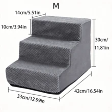 1Pc Straight Pet Ladder, Non-Slip And Washable, Available With 3/4/5 Steps, Suitable For Small, Medium And Large Pets For Bunk Beds And Sofas, Multiple Colors Available. - Multicolor - View 9