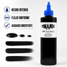 DYNAMIC COLOR CO Dynamic Triple Black Professional Tattoo Ink 8oz - Black - View 5