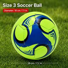 Size 3 Professional Football Training Ball - Suitable For Various Fields, Dynamic Design, Quality Stitching Craftsmanship, Durable PVC Material. Indoor 5-A-Side Football Use - Ideal For Matches - Multicolor - View 15