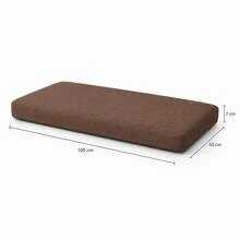 Heavy-Duty Indoor/Outdoor Bench Pad – Sophisticated Design For High-Traffic Seating Areas - Mocha Brown - View 5