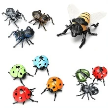 Wind-Up Bionic Beetle Model Movable Insect Figurine Halloween Party Decor Collectible - Multicolor - View 5