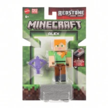Mattel Official Minecraft Redstone Figure With Movable Joints And Redstone Circuit Mechanism, Building Block Compatible Model, Birthday Gift Toy Set For Boys 7-14 Years Old - Multicolor - View 2