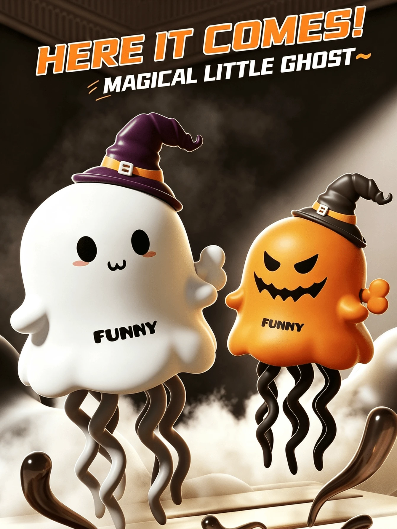 Magic Dancing Ghost Wind-Up Twist Toy, Stress Relief Educational Funny Sliding Toy, Interest Cultivation Prank Fun Parent-Child Interactive Game, Suitable For Boys And Girls 3 Years Old And Above, Halloween Birthday Holiday Gift