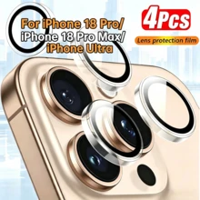XINHONGYU 4片超清晰鋼化玻璃相機鏡頭保護貼，適用於Duo-Phone 17 Pro Max，9H硬度鋼化玻璃，高清晰透明，相容於 16 Pro Max、16e、17 Air、14、13、12、11、15 Pro、14 Pro，完美貼合，耐刮損，相容於手機殼 - 無色 - 查看 36