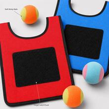 12pcs Sticky Ball Vest Game Set, Includes 10 Sticky Balls And Interactive Vests, Outdoor Throw And Catch Game, Team Building Party Activity, Portable Sports Set Gift - Multicolor - View 5
