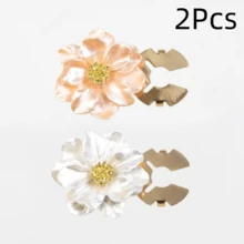 1Pc/2Pcs Floral Seamless Button Set, Decorative Clip-On Shirt Buttons, Women's Shirt Collar/Cuff Decorative Buttons, Quick Detach And Install - Multicolor - View 16