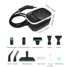 4bar High Pressure Deep Cleaning 1500W High Power Steam Cleaner 1.6L Water Tank Easy To Clean 15s Quick Steam High Temperature Cleaning Machine Multi-Function Home Cleaning Tool Suitable For Kitchen Grease, Bathroom Stains And Home Surfaces Multi-Function Interchangeable Nozzle Steam Cleaner - EU F Type Plug(220-240V) - View 10