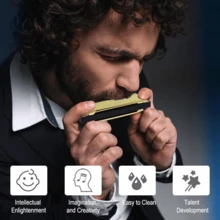 10-Hole C Key Harmonica 20 Tones, Diatonic Blues Mouth Organ With Case, Musical Gift For Beginner Student Adult Professional - Multicolor - View 5