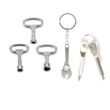 3-In-1/ 4-In-1/6-In-1Multitool Pocket Keychain EDC Portable Mini Tool Set – Metal Adjustable Universal Wrench, Screwdriver, Pliers, Knife, Letter Opener, Tape Measure – Home Repair, Car, Bicycle, Motorcycle Repair Tool – Outdoor Hiking Camping Backup - 6-in-1 Mini Tool - Multi-functional Keychain - View 9