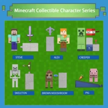 Mattel Official Minecraft Redstone Figure With Movable Joints And Redstone Circuit Mechanism, Building Block Compatible Model, Birthday Gift Toy Set For Boys 7-14 Years Old - Multicolor - View 10