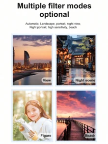 Cámara Digital 4K con Zoom 16x, Pantalla de Alta Definición de 2.4 Pulgadas 50M, Creación de Video de Píxeles, Cámara Digital Compacta, Adecuada para Estudiantes; Cámara CCD, Esencial para Viajes, Pegatinas de Cristal DIY Gratis - Conjunto de cristales blancos Q12 - Ver 11
