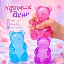 Tachimi 1pc Soft Gummy Bear Sensory Fidget Toy, Squishy Stress Relief Toy, Paper Cut Cat, Birthday Gift, Gift Bag Filler, Random Style And Color - Multicolor - View 2