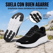 Men Wide Fit Sneakers - Black - View 7