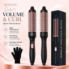 UKLISS 2-In-1 Electric Hair Straightener & Curler (Black), 32mm Large Barrel Design For Root Volume And Natural Curls, Dual Voltage 110V-240V For Travel And Home Use - Multicolor - View 3