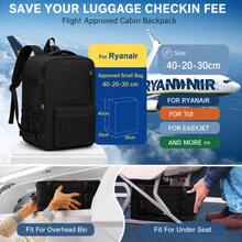 Ryanair Backpack, 40cm-30cm-20cm, Latest Specifications, Large Capacityfeatures A Laptop Compartment, Shoe Compartment,Suitable For Travel, - Mint Green - View 2