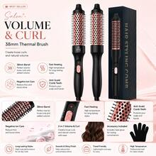 UKLISS 2-In-1 Electric Hair Straightener & Curler (Black), 32mm Large Barrel Design For Root Volume And Natural Curls, Dual Voltage 110V-240V For Travel And Home Use - Multicolor - View 5