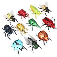 Wind-Up Bionic Beetle Model Movable Insect Figurine Halloween Party Decor Collectible - Multicolor - View 2