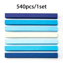 540pcs Assorted Shades Lucky Star Folding Paper Strips, Smooth Origami Craft Paper Ribbons, Multipurpose DIY Hand‑Craft Supplies, Suitable For Hand‑Folded Star Ornaments, Room Decoration, Art Class Handwork And Casual Gift Making - Multicolor - View 11