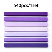 540pcs Assorted Shades Lucky Star Folding Paper Strips, Smooth Origami Craft Paper Ribbons, Multipurpose DIY Hand‑Craft Supplies, Suitable For Hand‑Folded Star Ornaments, Room Decoration, Art Class Handwork And Casual Gift Making - Multicolor - View 12